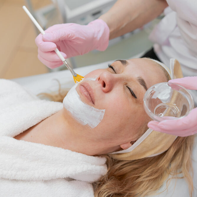 Chemical peel facial